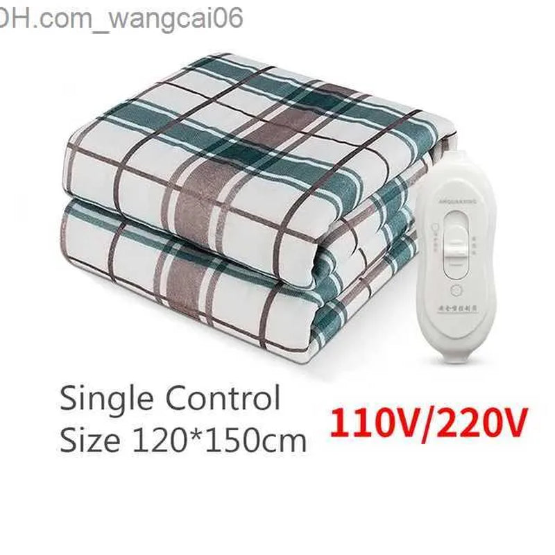 Space Heaters 220V 110V Plug Electric Heating Blanket Automatic Thermostat Double Body Warmer Bed Mattress Electric Heated Carpets Mat Heater T231216