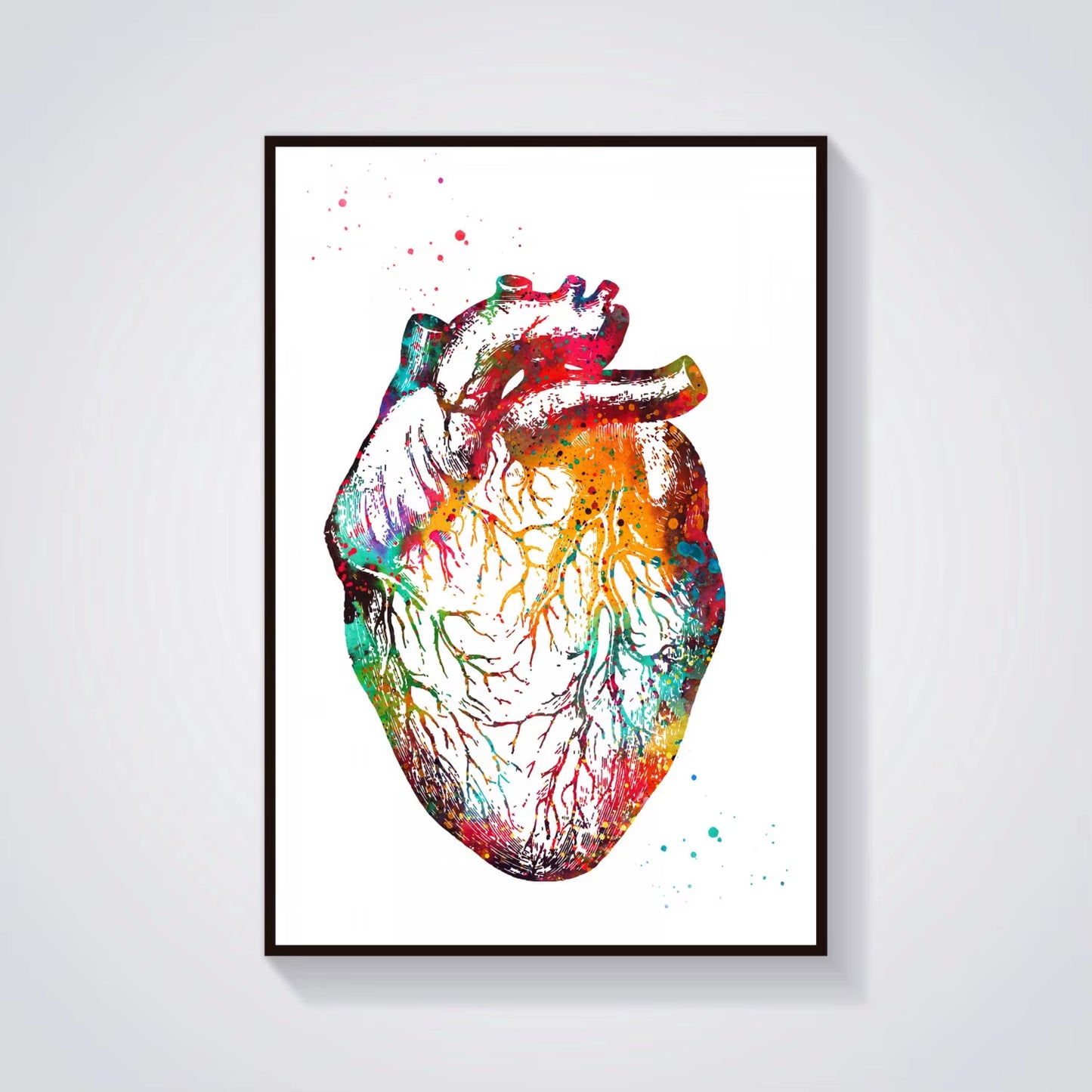 Head and Torso Heart Anatomy Heart Anatomy Heart and Brain Heart Section Anatomical Medical and Science Poster