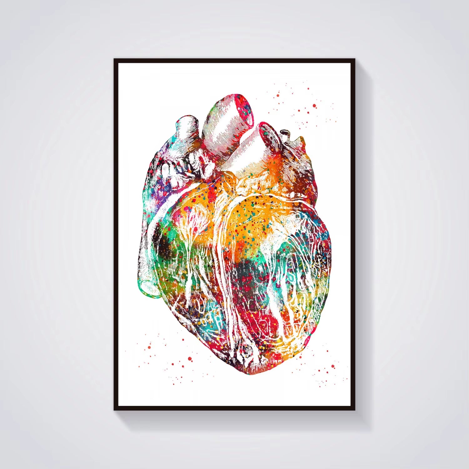 Head and Torso Heart Anatomy Heart Anatomy Heart and Brain Heart Section Anatomical Medical and Science Poster