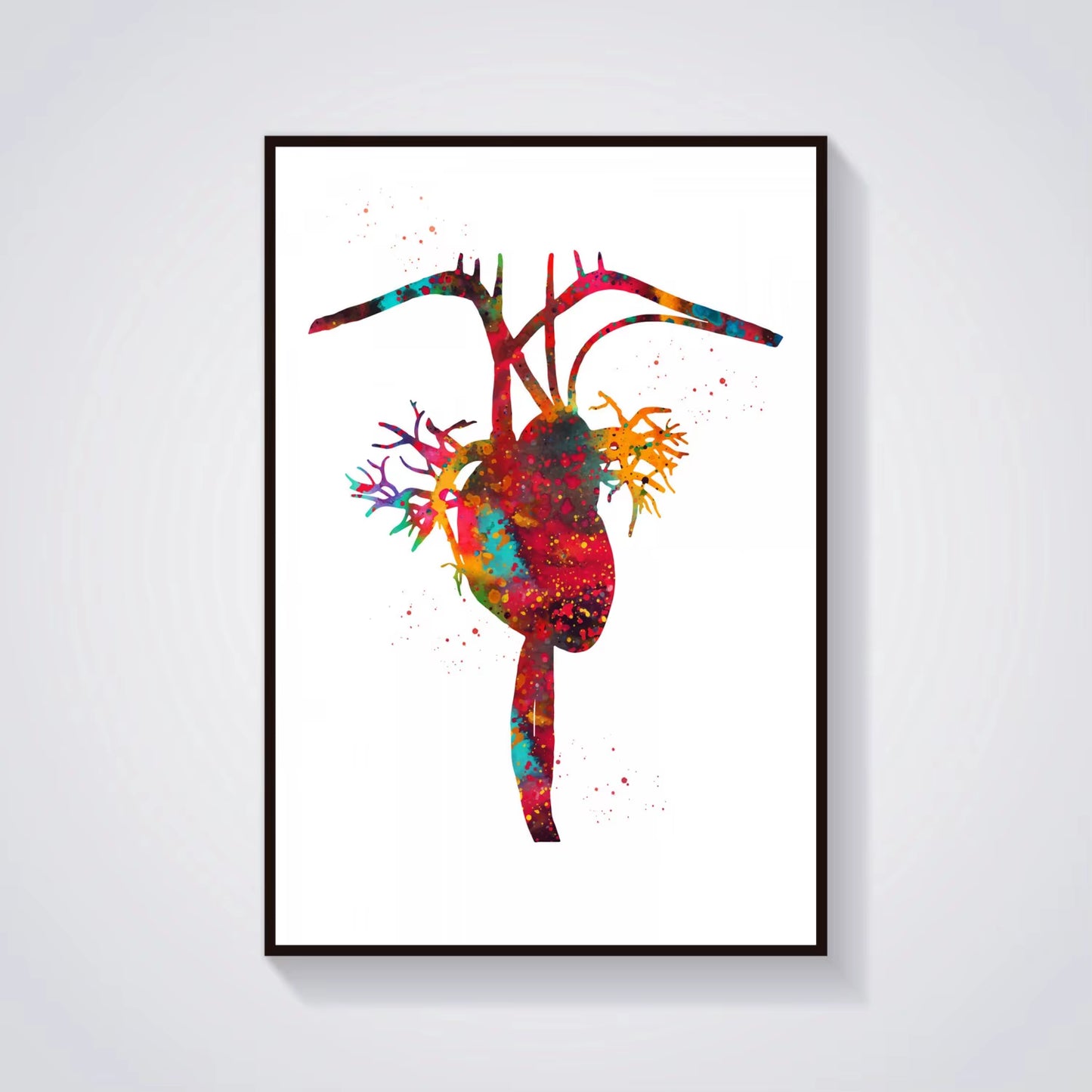 Head and Torso Heart Anatomy Heart Anatomy Heart and Brain Heart Section Anatomical Medical and Science Poster