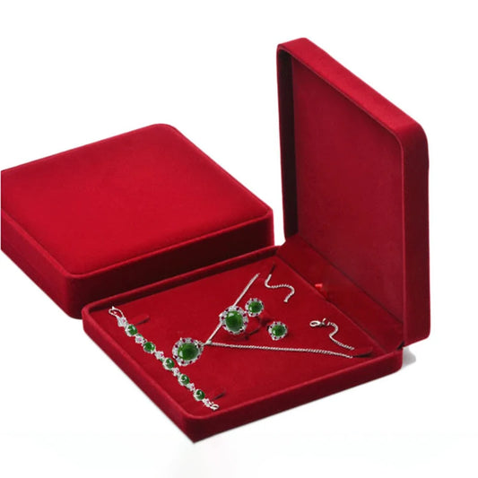 New Portable Velvet Jewelary Storage Box for Travel Supplies Multicolor Earrings Necklace Ring Display Case Jewelry Storage Box